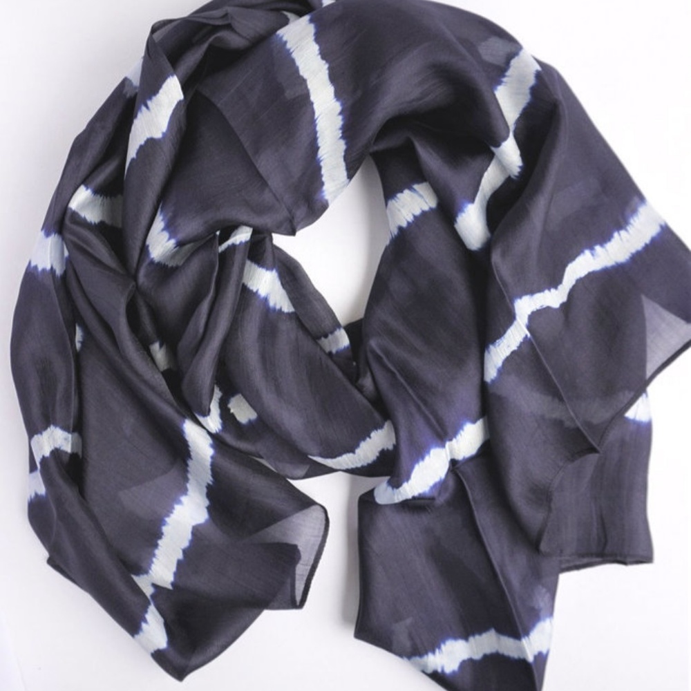 'Tho' Tie Dyed Silk Scarf Artisan Made EcoFashion